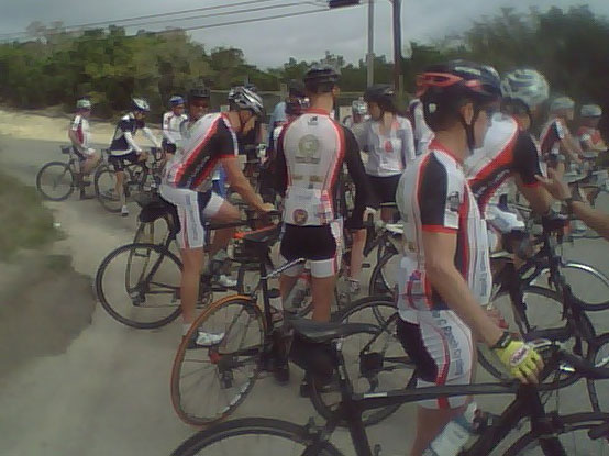 Some of the A riders at the turnaround.
