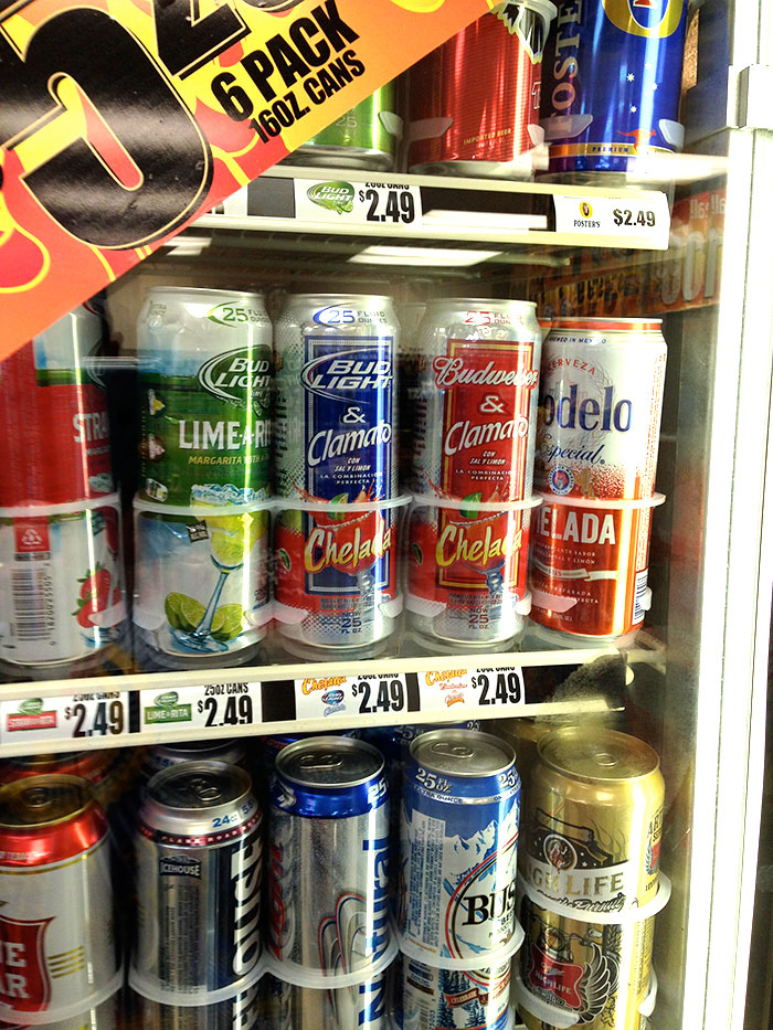 At the Kyle convenience store, I came across a weird combination I've never seen before. Hangover remedy?