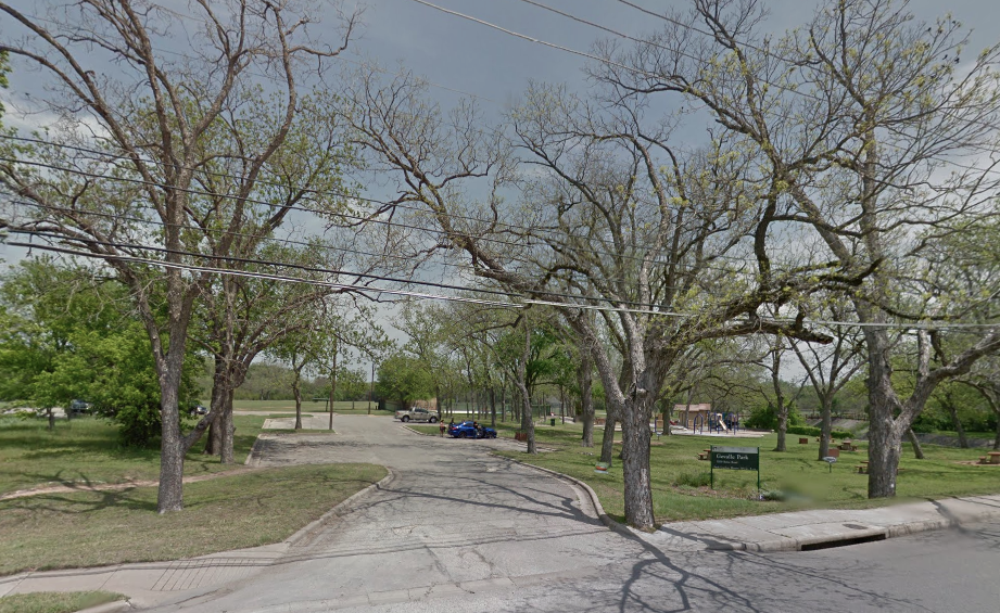 Govalle Park. This Google Streetview picture was obviously not taken in the middle of summer.