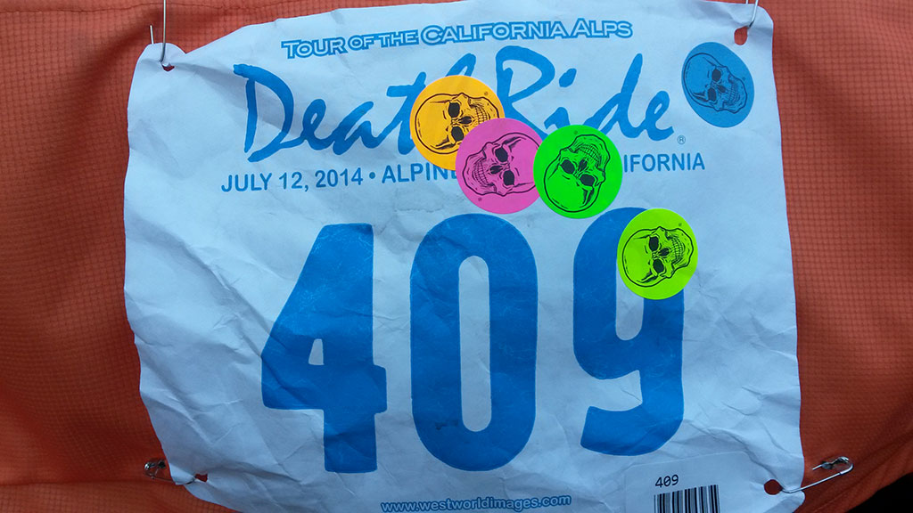 Having that last sticker put on my bib was the sweetest moment of the ride.